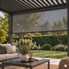 Zestaw Pergola bioklimatyczna aluminiowo-stalowa MIRADOR Element 88 - 3 x 4 m + ROLETA 4M | Antracyt